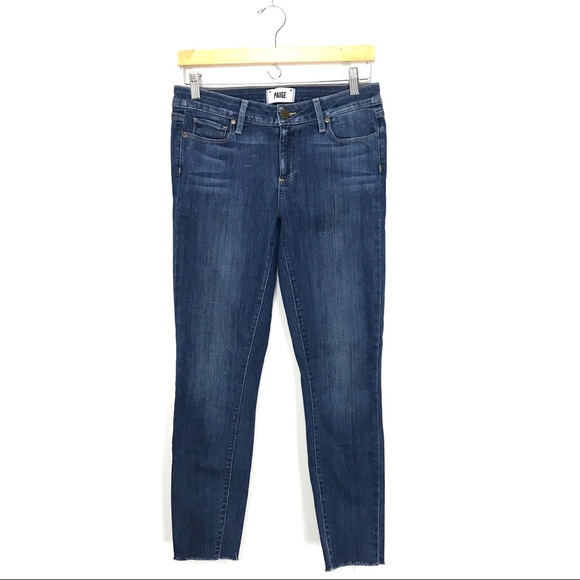 PAIGE Denim - Paige Verdugo Ankle Skinny Jeans Raw Hem Orson B7